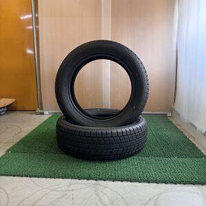 ●3349●冬タイヤ ダンロップ WINTERMAXX SJ8+ 235/55R20 102Q 2021年製 中古品2本セット 超バリ溝 スタッドレス