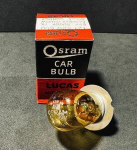 ★ 【レア希少品】Osram BPF 12V 48W CAR BULB SINGLE CONTACT / LUCAS AUTHORISED SPARE / イエローバルブ 箱付き/BMC MINI★