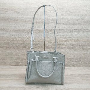 ◇ CHARLES & KEITH チャールズ＆キース マグネットボタン シンプル ハンドバック アイボリー系 レディース E