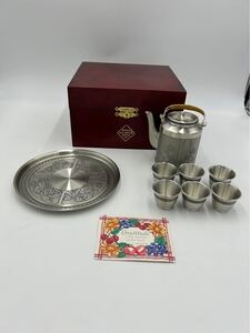 ROYAL SELANGOR ロイヤルセランゴール ピューター マレーシア王室御用達 ティーセット お茶セット 箱有り 計8点 セット