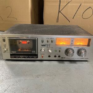 ステレオカセットデッキ AKAI GXC-715D 通電とエジェクト確認済 カセットデッキ ステレオ 70年代物 現状渡し品 