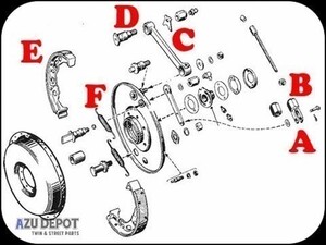 スプリンガーフォーク用ドラム スモールパーツ C2 ハーレー
