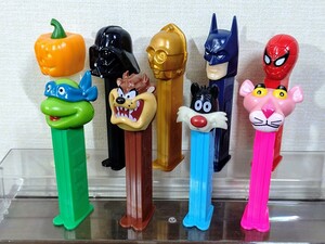 PEZ ペッツ まとめてセット ハロウィン ルーニーチューンズ ピンクパンサー ミュータント タートルズ スパイダーマン/他 当時物？ 現状品 