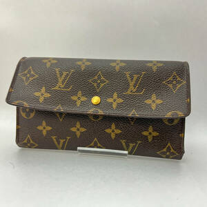 [1円〜] LOUIS VUITTON ルイヴィトン M61215 モノグラム ポルトトレゾール インターナショナル 三つ折り 長財布 ウォレット ブラウン (446)