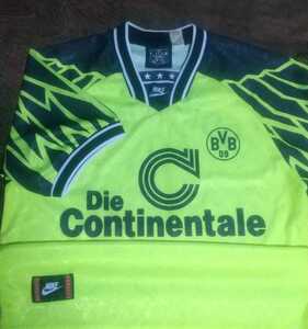 値下げ交渉 1994-95 ブンデスリーガ初優勝 ボルシアドルトムント NIKE MADE IN UK 検/ 94 1995 BVB09 BORUSSIA DORTMUND SAMMER MOLLER Y2K