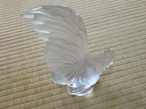 ■美品 希少 1928年！LALIQUE ラリック カーマスコット「コックナン」（鶏・チャボ）高さ：約21ｃｍ、底径約6.8ｃｍ