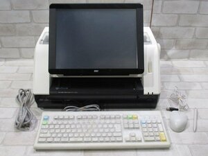 Ω 新DC 0881♪ 保証有 東芝TEC【 SJ-8500-R 】テック 事務コン キーボード / 電源ケーブル / マウス / タッチペン 印字OK