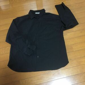 ［WEGO］ウィゴー/長袖/シャツ/ブラック/L 洗濯済み 送料520円