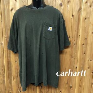 carhartt /ORIGINAL FIT /カーハート /メンズXL 半袖Tシャツ ポケットTシャツ トップス ワーク アメカジ USA古着