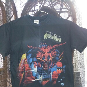 【服飾】 【服飾】 バンド Tシャツ ジューダス・プリースト JUDAS PRIEST Mサイズ 着丈約73cm 身幅約50cm 当時物 ビンテージ レア