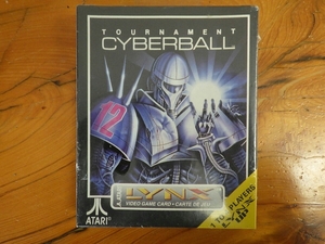 未使用 アタリ リンクス ゲームソフト トーナメントサイバーボール (ATARI LYNX TENGEN TOURNAMENT CYBERBALL) 1990年 管理No.26279