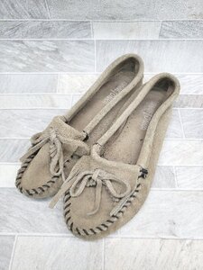 ◇ Minnetonka ミネトンカ モカシン サイズ6 ダークベージュ系 レディース P