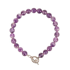 美品 NEEDLES ニードルズ アメジスト ブレスレット Bracelet - Amethyst 天然石 ビーズ パープル アクセサリー ジュエリー ブランド