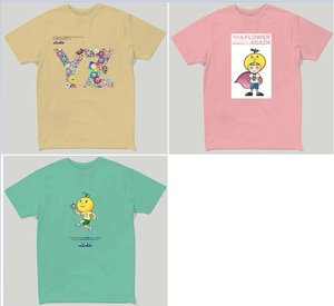 ゆず　村上隆　TAKASHI MURAKAMI FLOWER x YZ Tシャツ　Ｓサイズ３枚セット