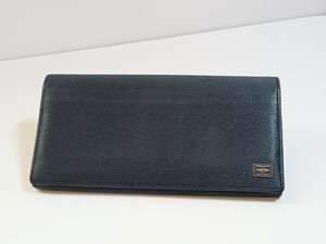 美品　　PORTER ポーター カレント 長財布 ウォレット　メンズ　ネイビー　新品定価29000円