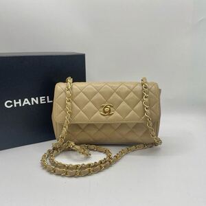 1円 ◎美品/シール有◎ CHANEL シャネル マトラッセ チェーン ショルダーバッグ ターンロック ココマーク キルティング ラムレザー