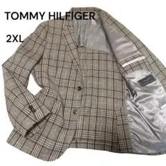 極美品TOMMY HILFIGER テーラードジャケット　ツイードチェックXXL