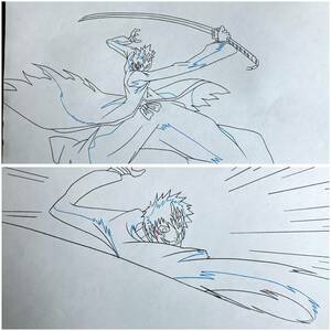 ブリーチ 直筆 原画 28枚セット 一護／セル画 Cel Genga／アニメ Anime 原動画