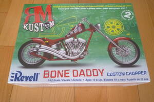 レベル　Revell　1/12　BONE DADDY　CUSTOM CHOPPER　カスタム チョッパー　シュリンク包装未開封品　パッケージにイタミ有り