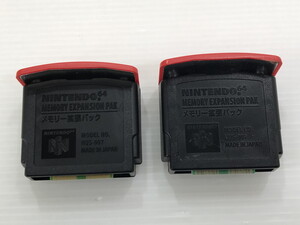 TAG【現状品】☆NINTENDO64 メモリー拡張パック NUS-007 2個☆〈024-250121-SS-04-TAG〉