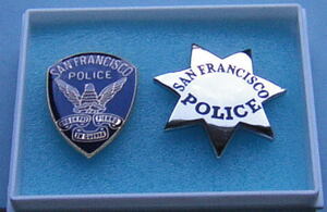 SFPDサンフランシスコ警察の　tie tuck & tie pin set 未使用