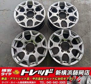 新横浜師岡店 中古アルミホイールのみ 4本 ユーロデザイン シューティングライダー 15インチ6.0J-6穴139.7+43 シルバー キャラバンに