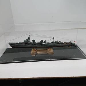 送料込み_FH08)ヒカリ工房製_ピットロード_1/700_フルハルモデル_夕雲型駆逐艦_送付用アクリルケース・銘板付き_塗装済み完成品