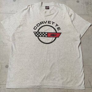 ◆1円スタート◆　FRUIT OF THE LOOM　フルーツオブザルーム　シボレー　コルベット　自動車　ロゴ　Tシャツ　XLサイズ