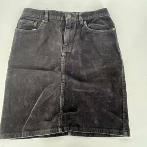 150 POLO JEANS CO.RALPH LAUREN ボトム タイトスカート チャコール コーデュロイ リユース ultralsk bm0394