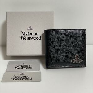 VivienneWestwood ヴィヴィアンウエストウッド KENT MAN 二つ折り財布 レザー ブラック