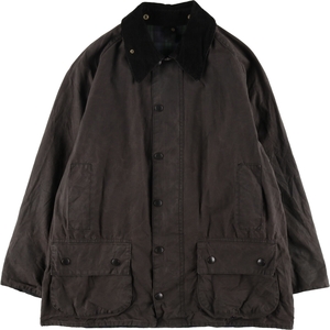 古着 00年代 バブアー Barbour BEAUFORT ビューフォート オイルド 旧3ワラント ハンティングジャケット 英国製 C44 メンズL相当 /evb007739