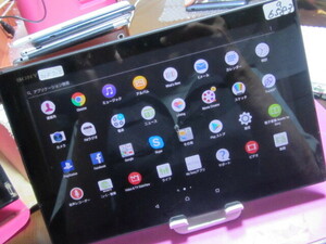 ジャンク SONY Xperia Z4 Tablet SGP712 os:7　タブレット 10型 黒　初期化済み　難　9-6583