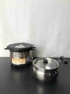 A10678◇THERMOS サーモス シャトルシェフ Shuttle Chef 両手鍋 真空保温調理器 KPY-3000 (BK)【訳あり】240509