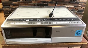 中古 HITACHI IHクッキングヒーター 品番 HT-320S ２口 電磁調理器 据置タイプ 単相200V 日立2