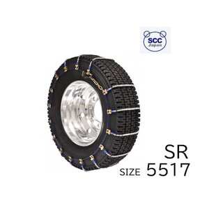 タイヤ チェーン ケーブル チェーン トラック用 軽量 スタンダート SR5516 SCC ジャパン タイヤ ２本分 定番 295/70R22.5 冬