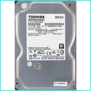 TOSHIBA DT01ACA050 富士通 P/N CP225640-01 3.5インチ SATA600 500GB 1619回 5470時間