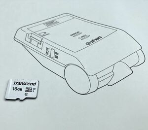 TRANSCEND製 HONDA Gathers MICRO SDカード 16GB DRH-189N等にドライブレコーダー用★ホンダ