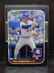 1987 Donruss TED SIMMONS 送料無料