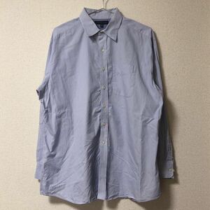 トミーヒルフィガー　長袖シャツ　ワイシャツ　水色　17-1/2 XLサイズ