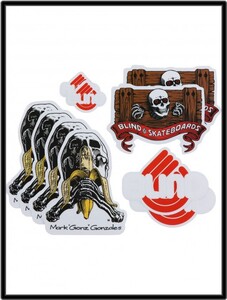 MULTI 10枚【Blind Jock Skull Stickers 10 Pack HER-Skull Series Sticker SKATEBOARDS スケートボードステッカー バナナ スカル】