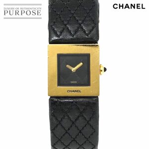 シャネル CHANEL マトラッセ H0109 レディース 腕時計 ブラック K18YG イエローゴールド クォーツ ウォッチ Matelasse 90220096