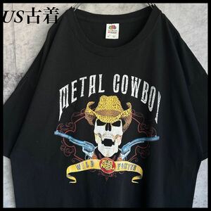 RON KEEL METAL COWBOY ミュージックT XLサイズ 古着 半袖Tシャツ フルーツオブザルーム