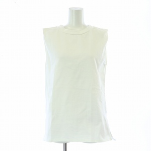ヤヌーク YANUK CASA FLINE Organic cotton タックボックスTシャツ カットソー サイドスリット ノースリーブ 1222102025