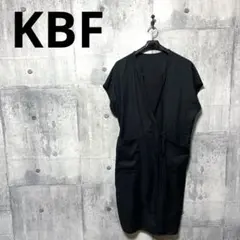 KBF ケービーエフ レディース ノースリーブ2WAYガウンワンピース ブラック