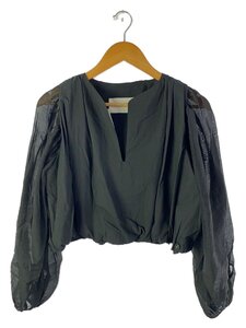 TODAYFUL◆長袖ブラウス/XO/コットン/BLK/無地/12320401/23AW/2way Gather Blouse