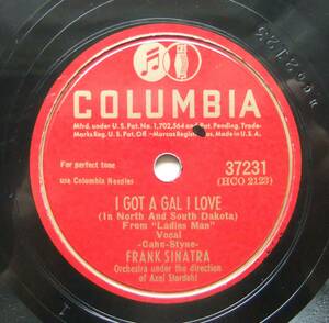 ◆ FRANK SINATRA / I Got a Girl I Love / That