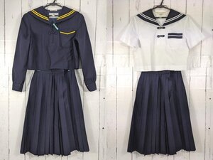 【as1303】静岡県 西遠女子学園高校 女子用学生服 制服 冬服・夏服セーラー服+冬服スカート◆i74