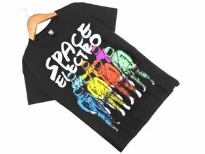 ネコポスOK graniph グラニフ プリント 半袖 Tシャツ sizeSS/黒 ■◆ ☆ eeb7 レディース