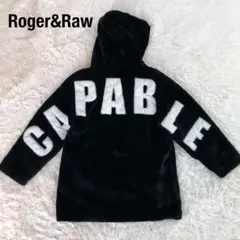 Roger&Rawロジャーアンドロウ　ファーパーカーブルゾン　ブラックXL