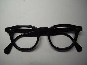 超希少サイズ ヴィンテージ 50s-60s TART OPTICAL ARNEL Black 48-22 アーネル AMERICAN OPTICALジョニー・デップ ブラッド・ピット